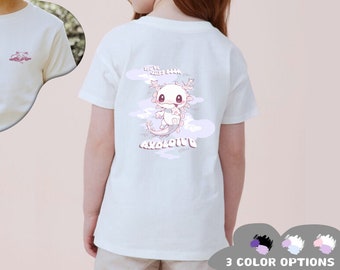 Anime Shirt for Axolotl Lover Kid T Shirt Kawaii Axolotl T-shirt Cute Axolotl Birthday Gift for Her Gift Gamer Girl Gift for Animal Lover