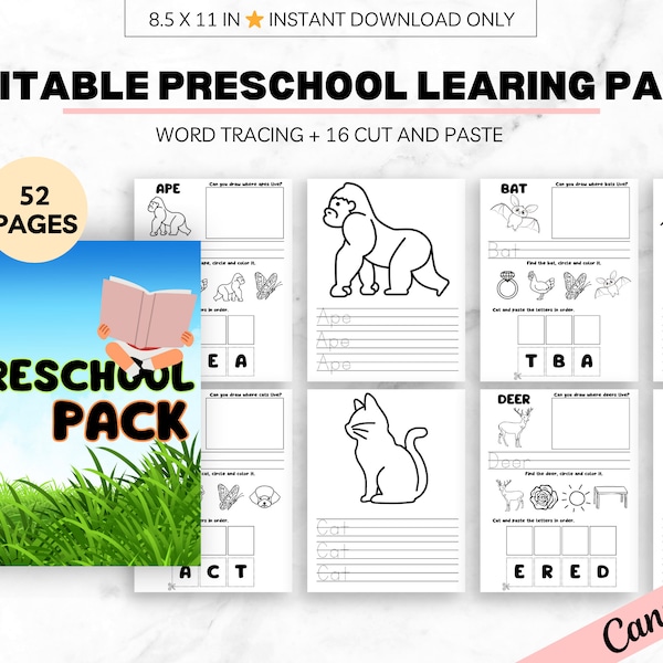 PLR Worksheets for Kids Activity Book, Master Resell Rights, Toddler Busy Book, KDP Interior, Letter Tracing, Canva Template, Done For You