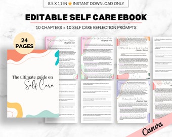 PLR Self Care eBook, Resell Rights, Self Love Workbook for Commercial Use, Self Care Challenge, Life Coaching Tools, elf Care Prompts