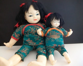 Vintage Asian Dolls Made in China