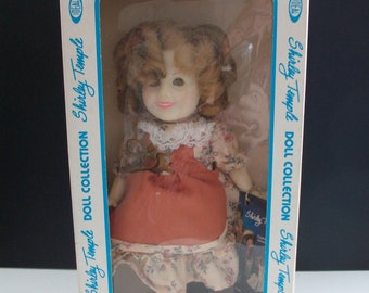 Vintage Shirley Temple Ideal Vinyl Doll - Susannah of the Mounties Circa 1980's - Original Box