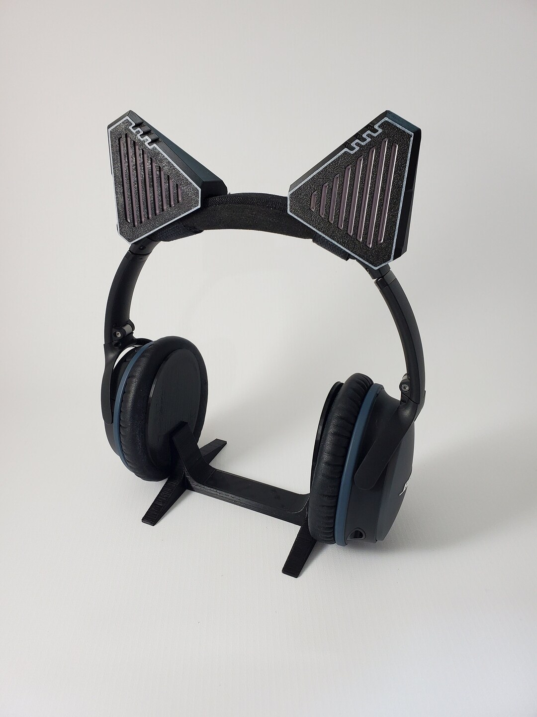 Black Mecha Cat Ears for Headphones Headphone Attachment Etsy