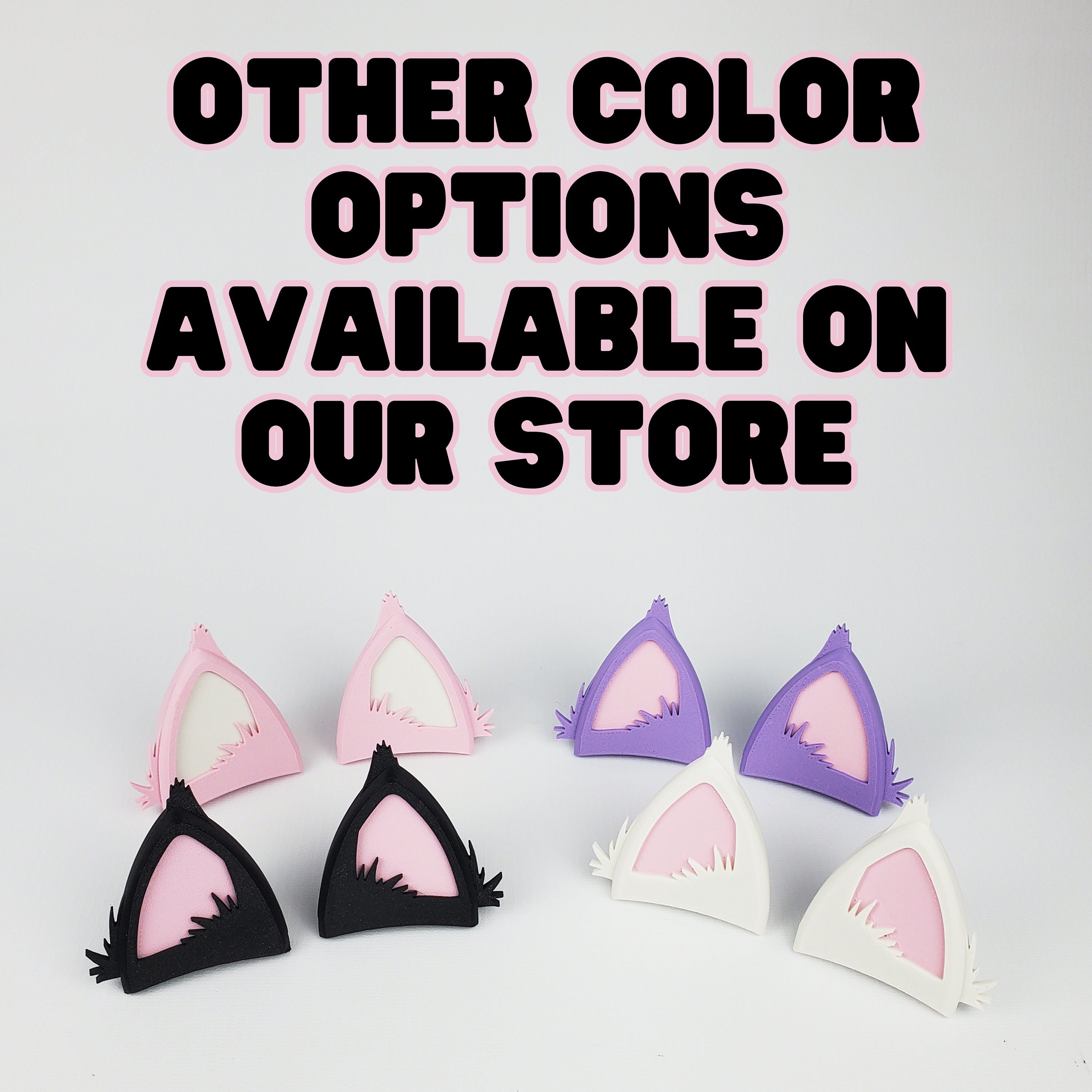 Black Anime Cat Ears Streaming Headphone Cat Ears Cat Ears Etsy