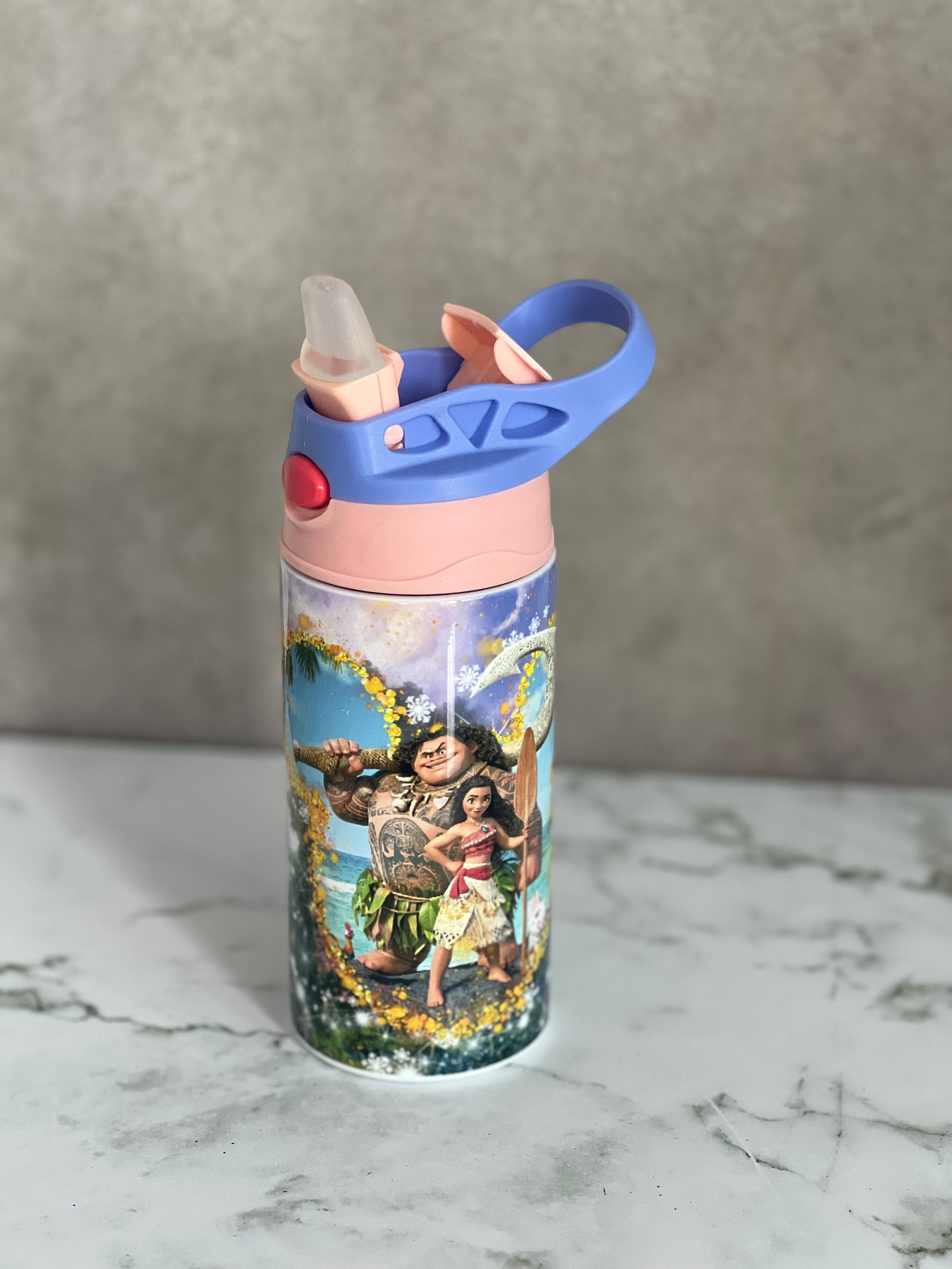 Moana Seamless Sippy Cup Moana Design PNG Sublimation 12oz 