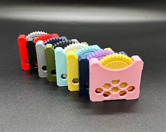 Fidget Wheel - Clicky or Smooth Toy for Kids and Adults, Small, Gift, Colorful, ADHD, Sensory Tool, Spinning, Fun, 3D Printed, Customizable