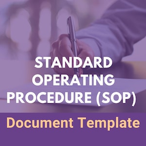 Standaardwerkwijze SOP-documentsjabloon