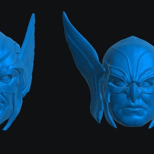 Falcon Guy Heads (HAM-001, HAM-002)  [Any Figurine Scale]