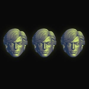 80s Knight Feather Heads (NIG-018A - NIG-018C) [Any Figurine Scale]