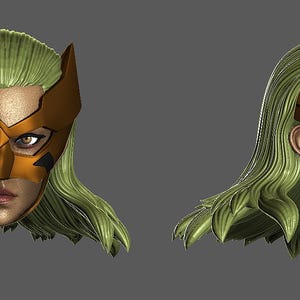 Cheetahess Head (ART-002) [Any Figurine Scale]