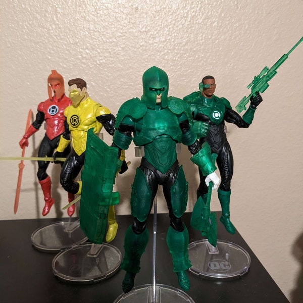 Green Lantern Armor And Weapon Constructs Kit / Bundle