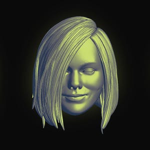 Clown Girl Head (HAR-003) [Any Figurine Scale]