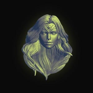 Mighty Princess Head (WON-009) [Any Figurine Scale]