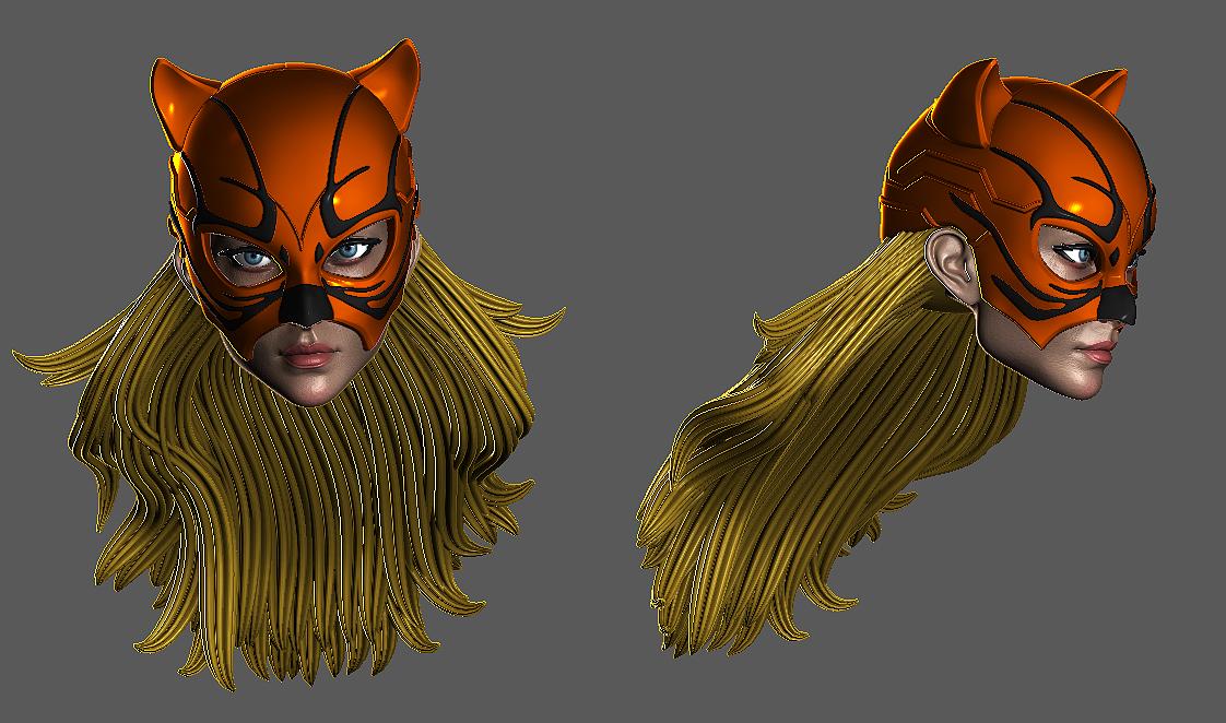 Cheetahess Head (ART-003) [Any Figurine Scale]