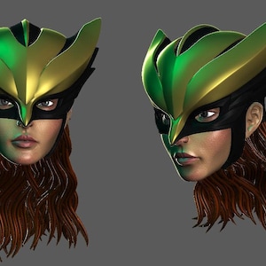 Falcon Lady Head (HAG-002)  [Any Figurine Scale]