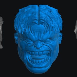 Green Brute Head (HUL-008) [Any Figurine Scale]