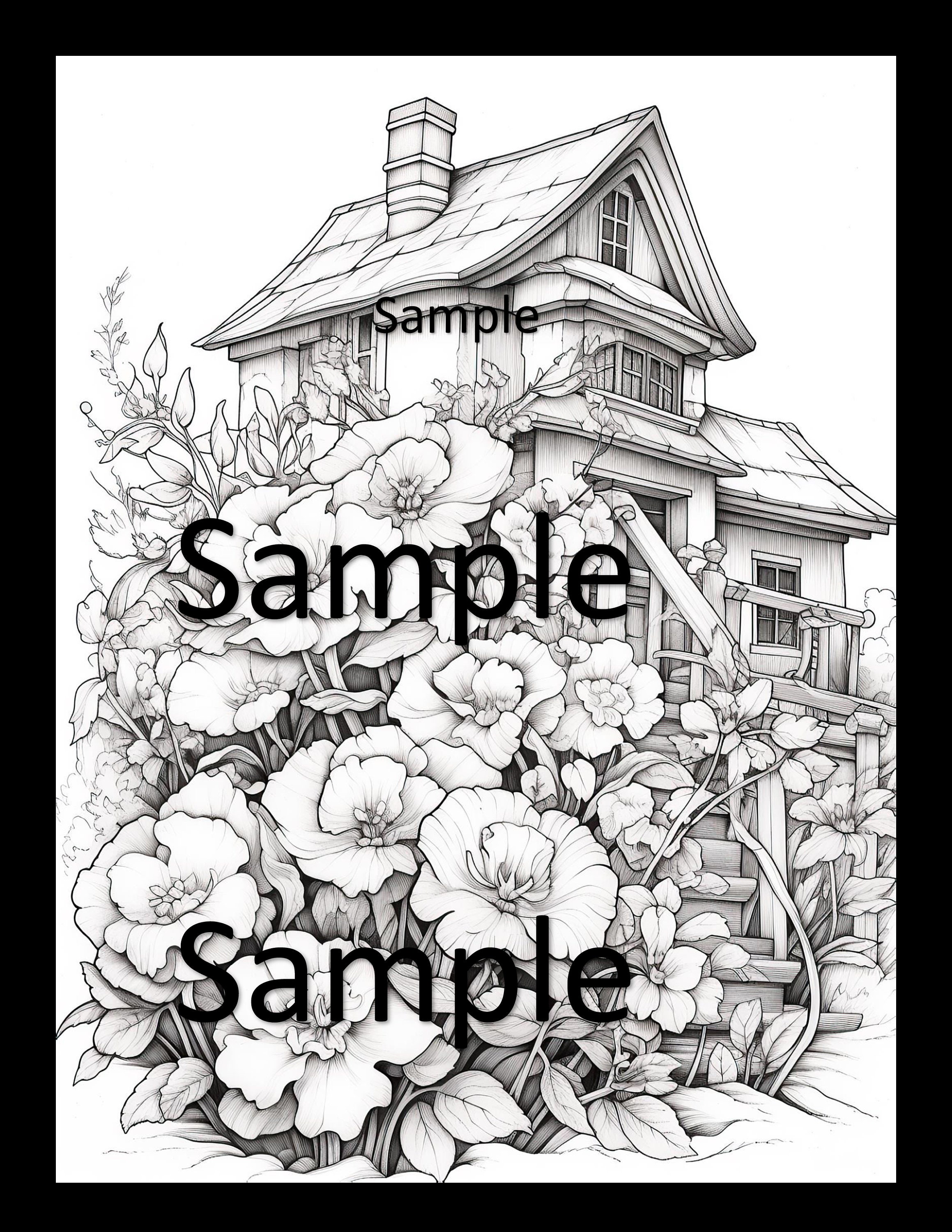 Art Nouveau DIGITAL Coloring Pages, 124 Pgs, Intricate Printable Stress ...