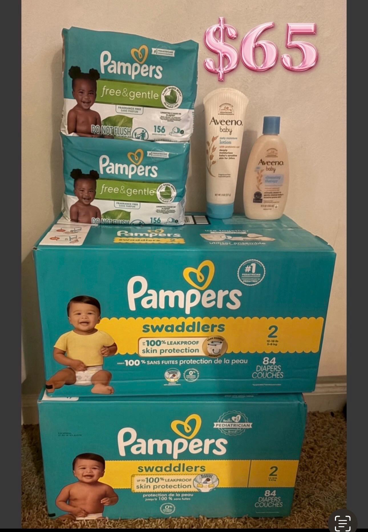 Pamper Swaddler Size 2 Diaper Bundle Etsy