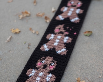 NOM NOM NOM Gingerbread Man Tapestry Crochet Pattern