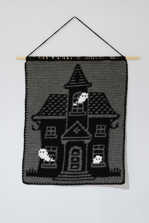 Halloween Pattern BUNDLE Tapestry Crochet / Wall Hanging / Dark