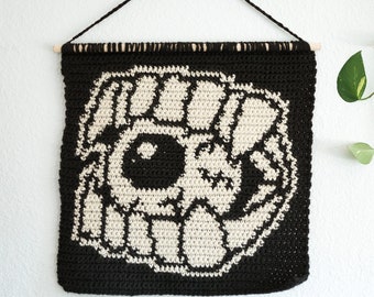 Vampire Eyeball Tapestry Crochet Pattern / Wall Hanging / Weird