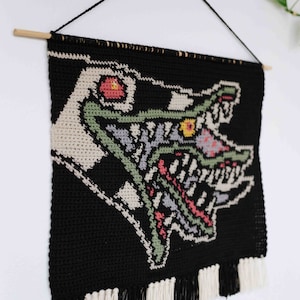 Beetlejuice Sandworm Tapestry Crochet Pattern / Wall Hanging / - Etsy