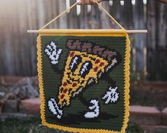 Make your own Pep! Canvas Pizza Tapestry Crochet Pattern / PDF download