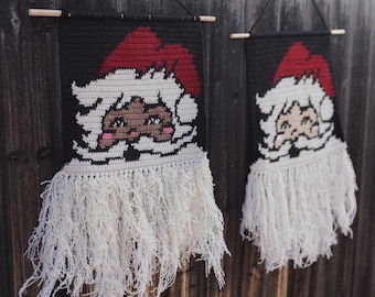 Santa Clause tapestry crochet pattern / Christmas crochet