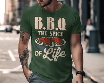 BBQ The Spice Of Life T-Shirt, Fun Barbecue Graphic Tee, Grilling Enthusiast Shirt, Perfect Summer BBQ Gift Idea