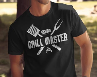 Maglietta BBQ Grill Master, maglietta BBQ divertente, regalo Grill Master, maglietta Barbecue, maglietta BBQ Grilling, regalo per gli amanti del BBQ, maglietta per la festa del papà