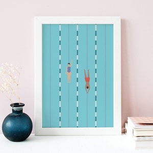 Minimal Swimming Wall Art | Swimming Poster | Swimming Gift | Water Sport Poster | Swimming Art | Swimming Wall Art | Swimmer Art #MA_ACT_10