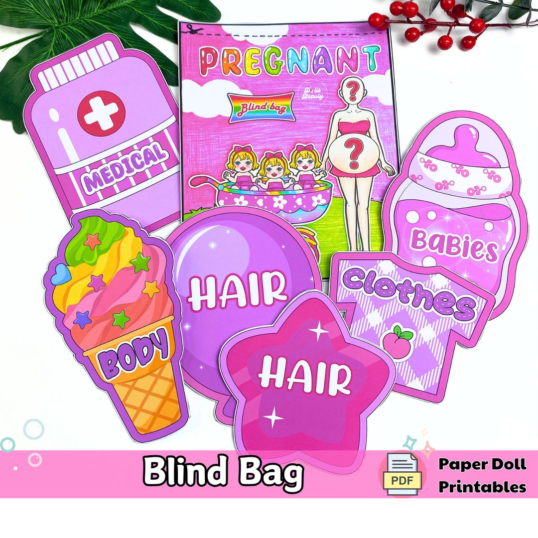 Pinky Paper Blind Bags Printables DIY Project for Kids Printable Pinky Paper Blind Bags Printables DIY Project for Kids Printable
