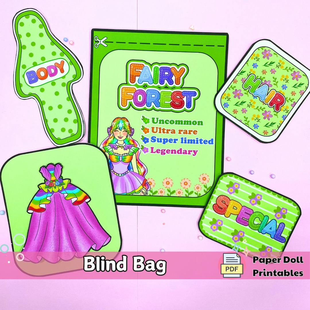 Miniature Blind Bags Printables FREE 12 Paper Dolls , DIY Project for ...