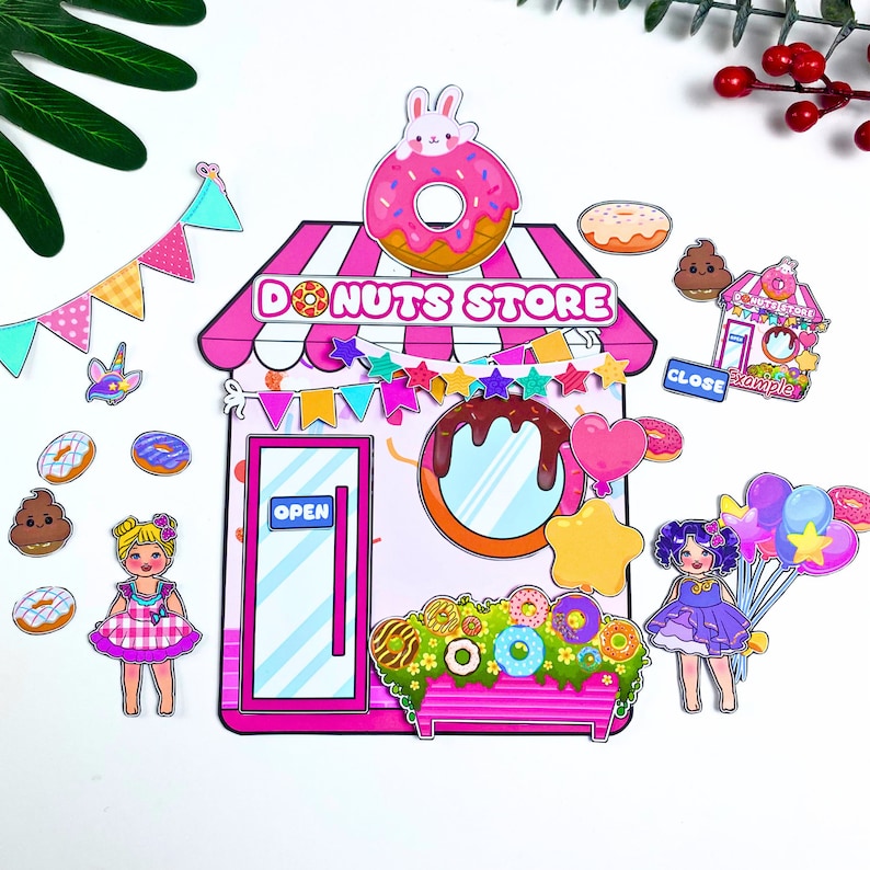 The Store Decorating Activity Printable, Paper Craft for Kids, Busy ...