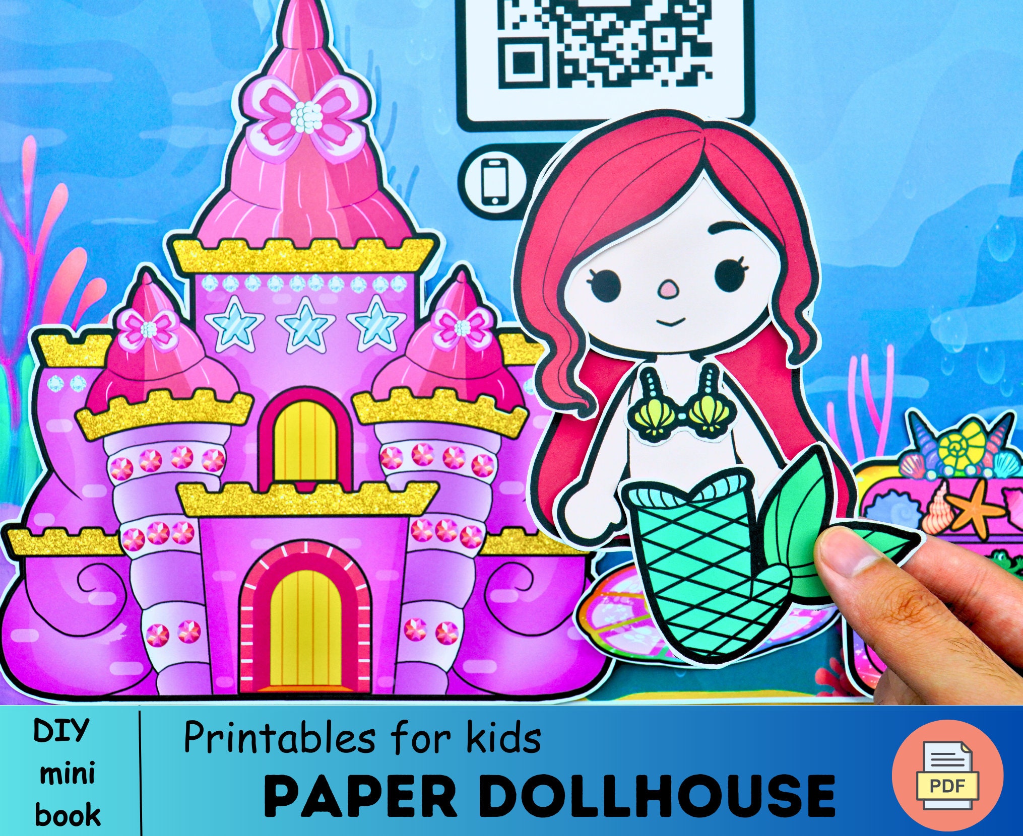 Princess Ariel Paper Doll: FREE Disney Crafts + Printables