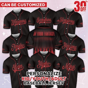 Custom Ateez in Your Fantasy World Tour 2025 Kpop Baseball