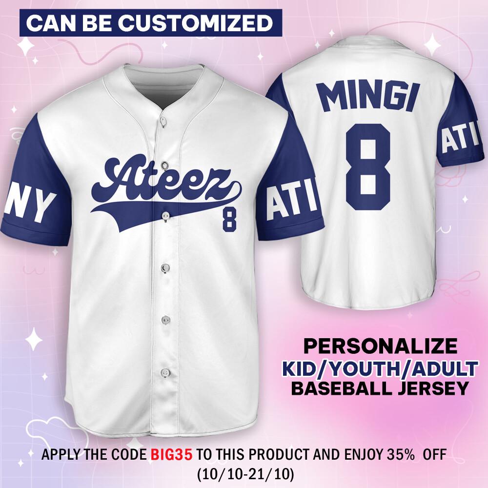 ATEEZ ヨサン baseball jersey ユニフォーム 北米　US ATEEZ ヨサンbaseball jersey ユニフォーム北米US