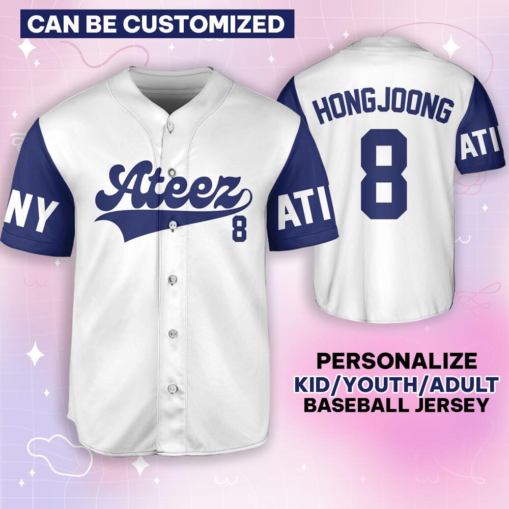 ATEEZ ホンジュン baseball jersey アメリカ usツアー