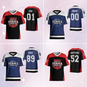 Maillot de football ATZ personnalisé de l'équipe A&Z Kpop, produits dérivés Kpop, Maillot de football de l'équipe sportive Atz, Maillot de la tournée mondiale Atz image 3