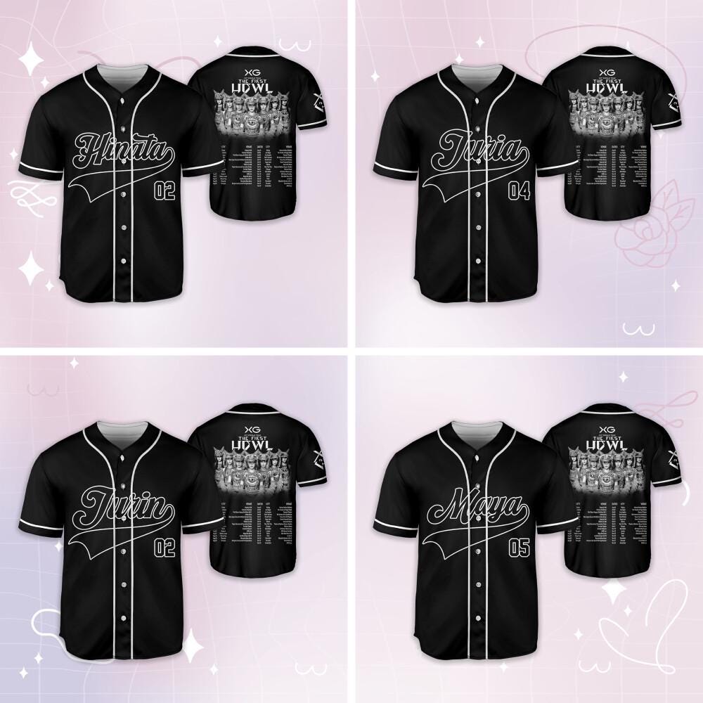 Custom XG the First Howl World Tour Baseball Jersey, XG Woke up