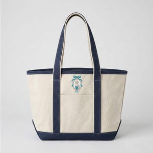Borsa tote ricamata Coquette Disney Princess Elsa, borsa da principessa in tela, regalo da fiaba per ragazze, regalo per lei, regalo di compleanno immagine 9