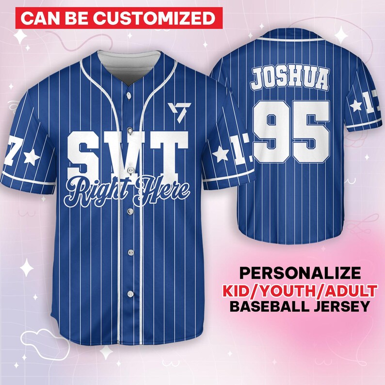 SVT Right Here Joshua Baseball Jersey, Seventeen Carat Jersey, Kpop