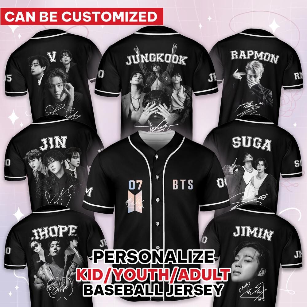 Kpop Baseball Jersey Love Yourself Shirt Jungkook Suga Jhope