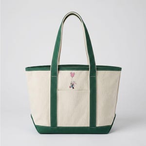 Embroidered Disney Minnie Mouse Signature Tote Bag, Embroidered Disney Tote Bag Custom, Mickey Minnie Canvas Bag, Disney Vacation Bag 2026 image 8