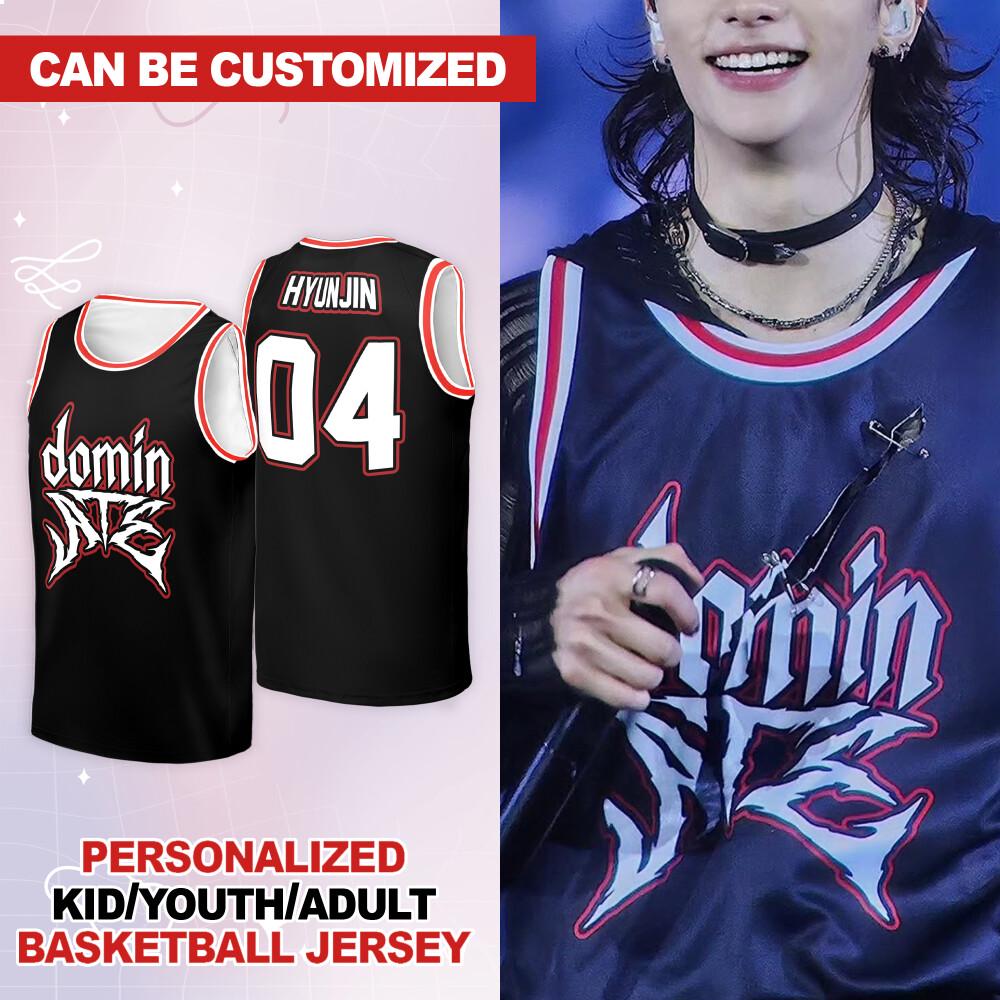 Personalized Stray Kids Dominate Tour Basketball Jersey