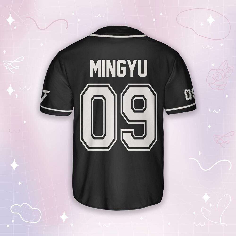 Custom Svt 17 Right Here Number Members Baseball Jersey, Svt Tour