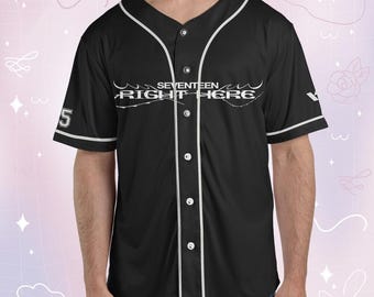 Custom Svt 17 Right Here Number Members Baseball Jersey, Svt Tour