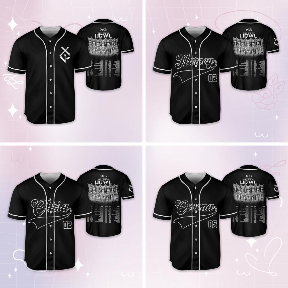 Custom XG the First Howl World Tour Baseball Jersey, XG Woke