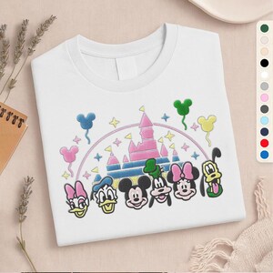 Besticktes Mickey Disneyland Sweatshirt - Fleece Unisex Shirt, Weihnachts-Sweatshirt, beste Geschenke für sie