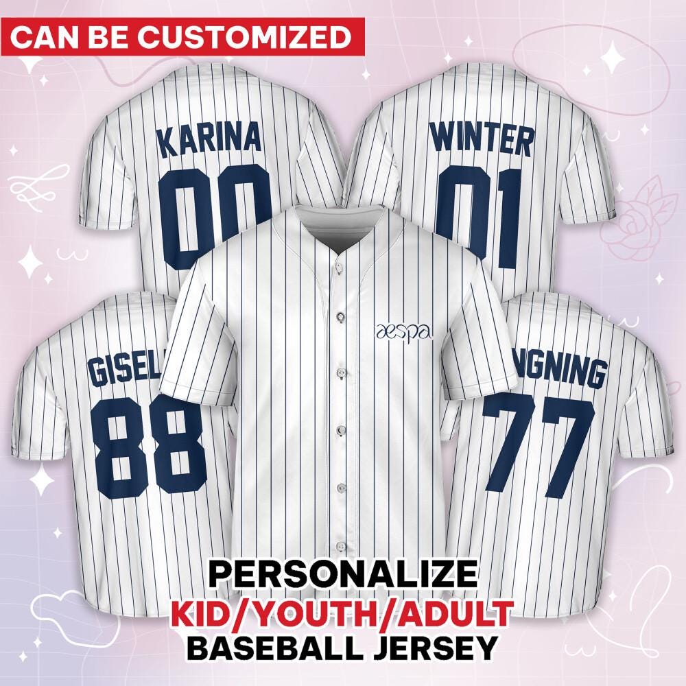 Custom Ae Kpop Collection Baseball Jersey, Kpop Jersey, Ae