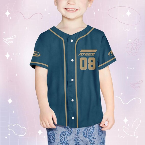 Custom Ateez Team Baseball Jersey, Ateez Sports Team